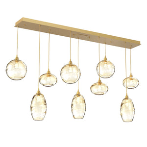 Hammerton Studio - PLB0048-09-GB-OA-C01-E2 - Linear Pendant - Misto - Gilded Brass