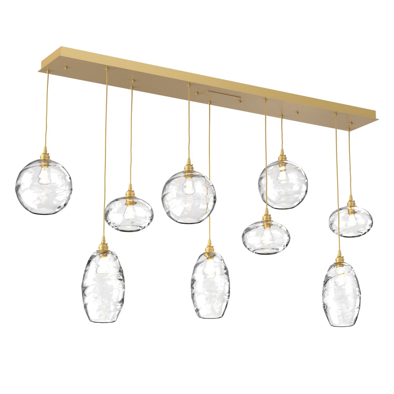 Hammerton Studio - PLB0048-09-GB-OC-C01-E2 - Linear Pendant - Misto - Gilded Brass