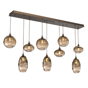 Hammerton Studio - PLB0048-09-FB-OB-C01-E2 - Linear Pendant - Misto - Flat Bronze