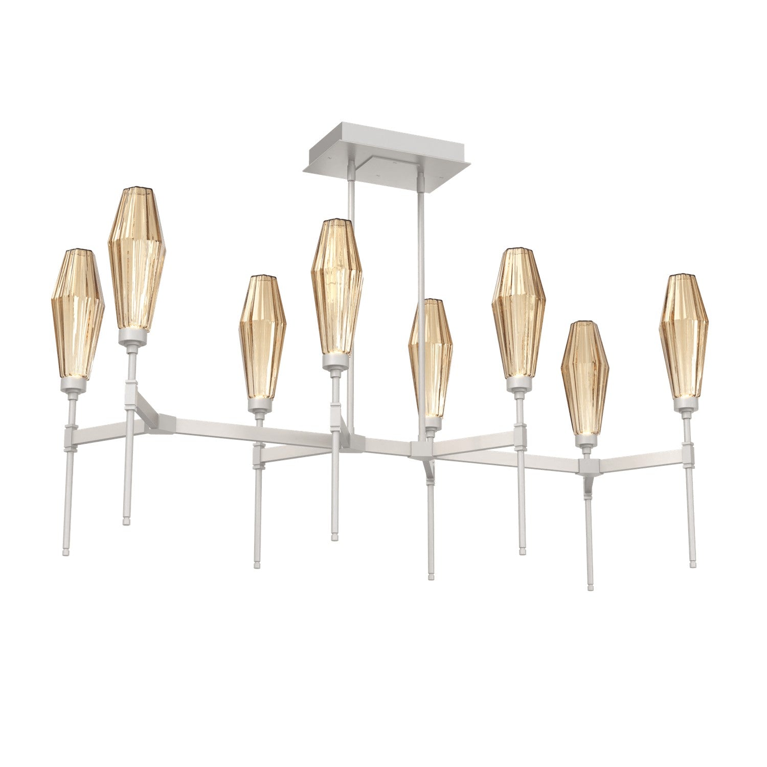 Hammerton Studio - PLB0049-48-BS-RB-001-L1 - LED Linear Suspension - Aalto - Beige Silver