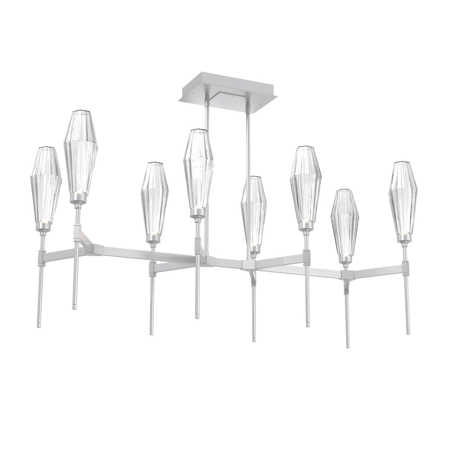 Hammerton Studio - PLB0049-48-CS-RC-001-L3 - LED Linear Suspension - Aalto - Classic Silver