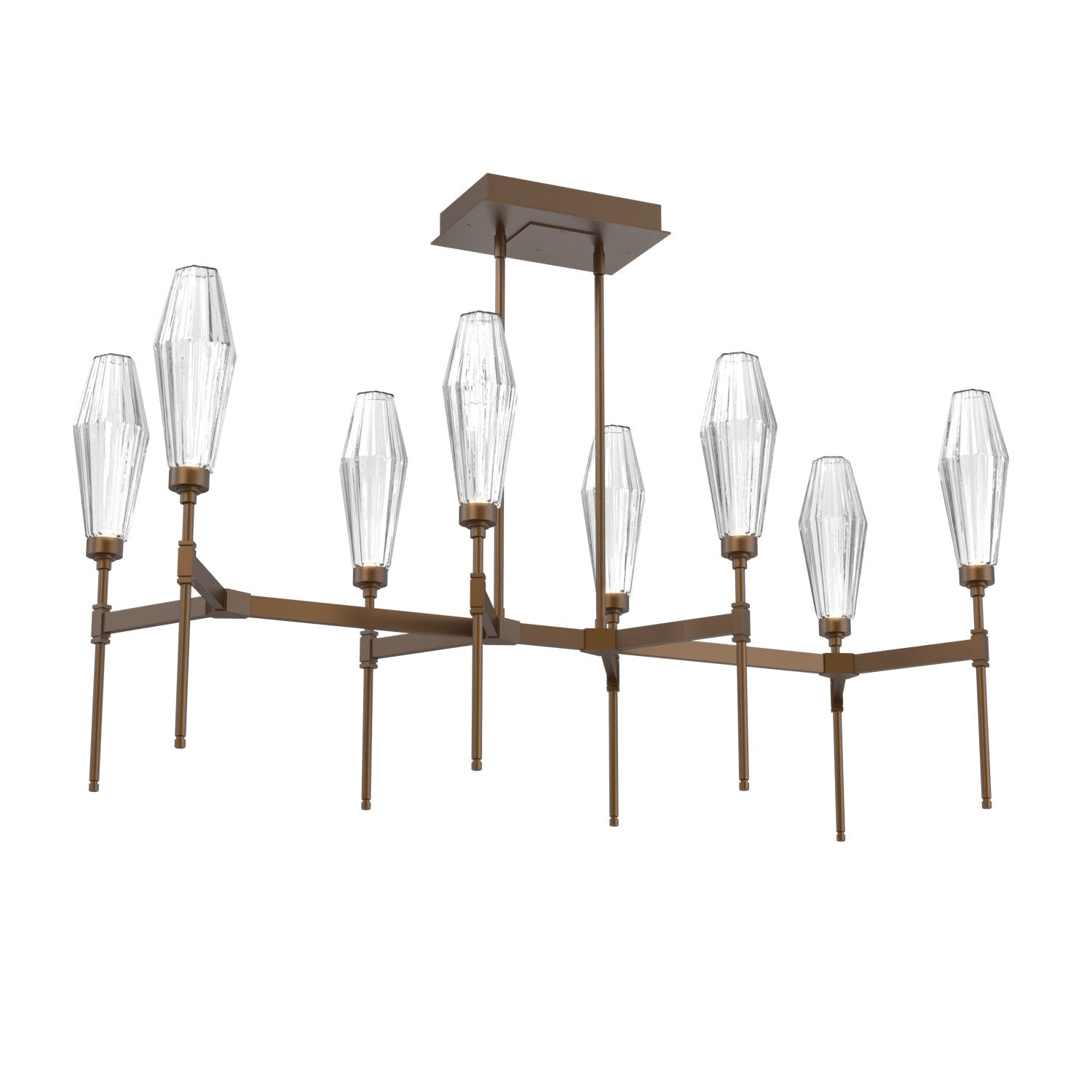 Hammerton Studio - PLB0049-48-FB-RC-001-L3 - LED Linear Suspension - Aalto - Flat Bronze