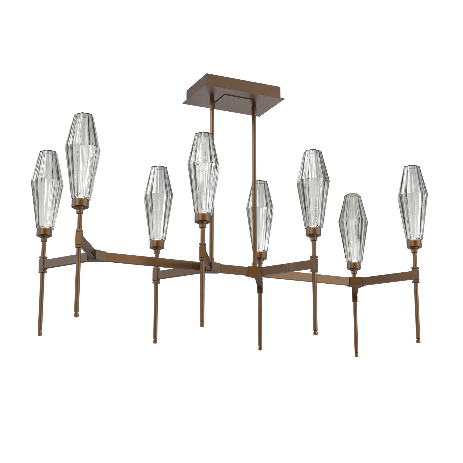 Hammerton Studio - PLB0049-48-FB-RS-001-L3 - LED Linear Suspension - Aalto - Flat Bronze