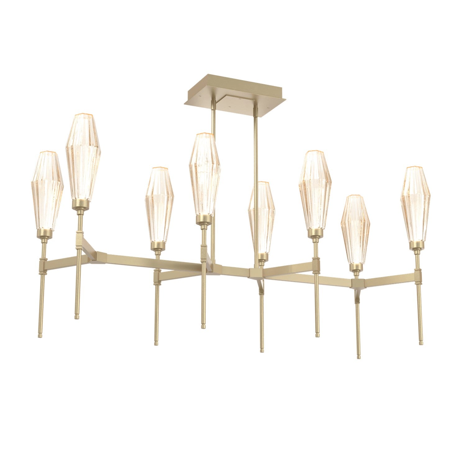 Hammerton Studio - PLB0049-48-GB-RA-001-L1 - LED Linear Suspension - Aalto - Gilded Brass