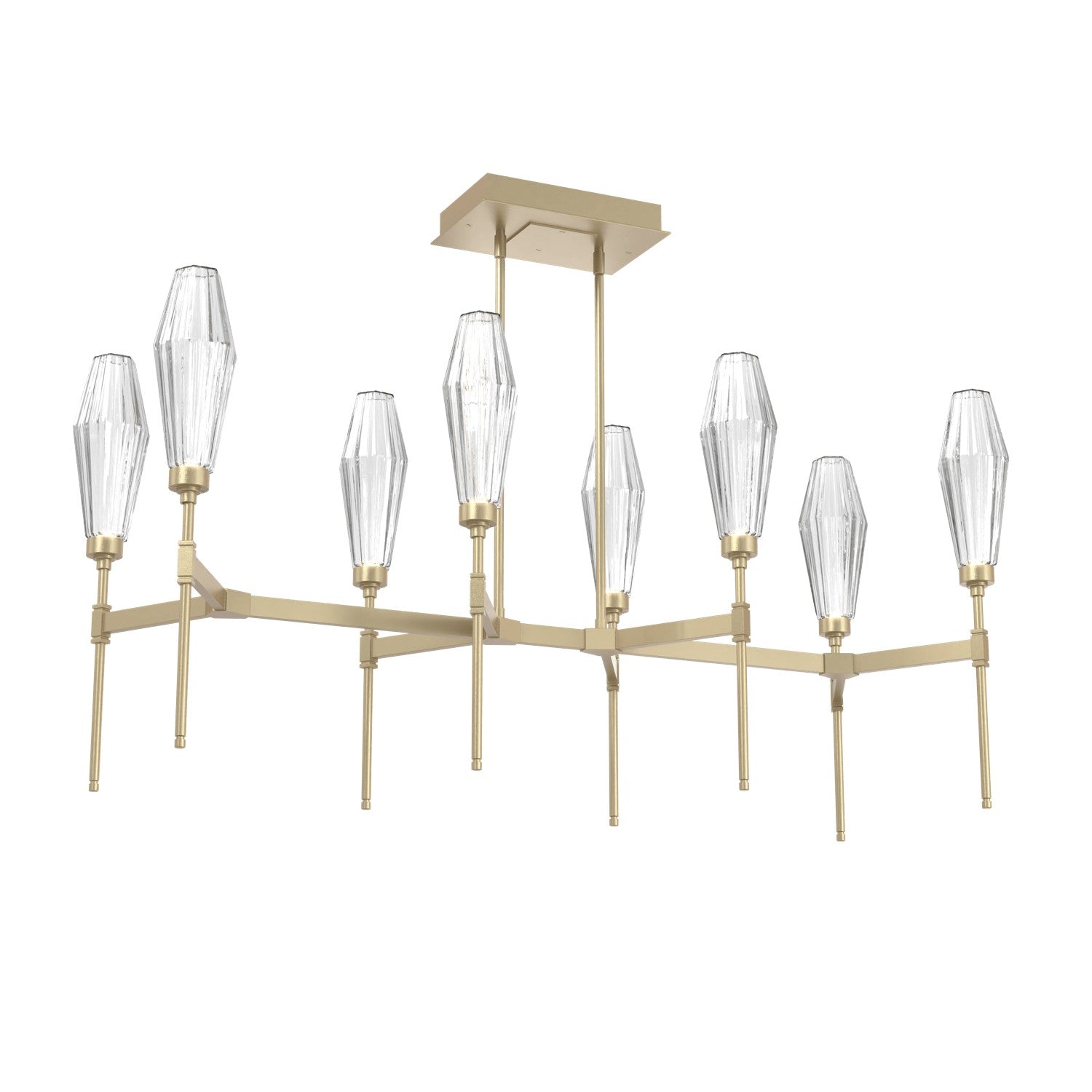 Hammerton Studio - PLB0049-48-GB-RC-001-L1 - LED Linear Suspension - Aalto - Gilded Brass