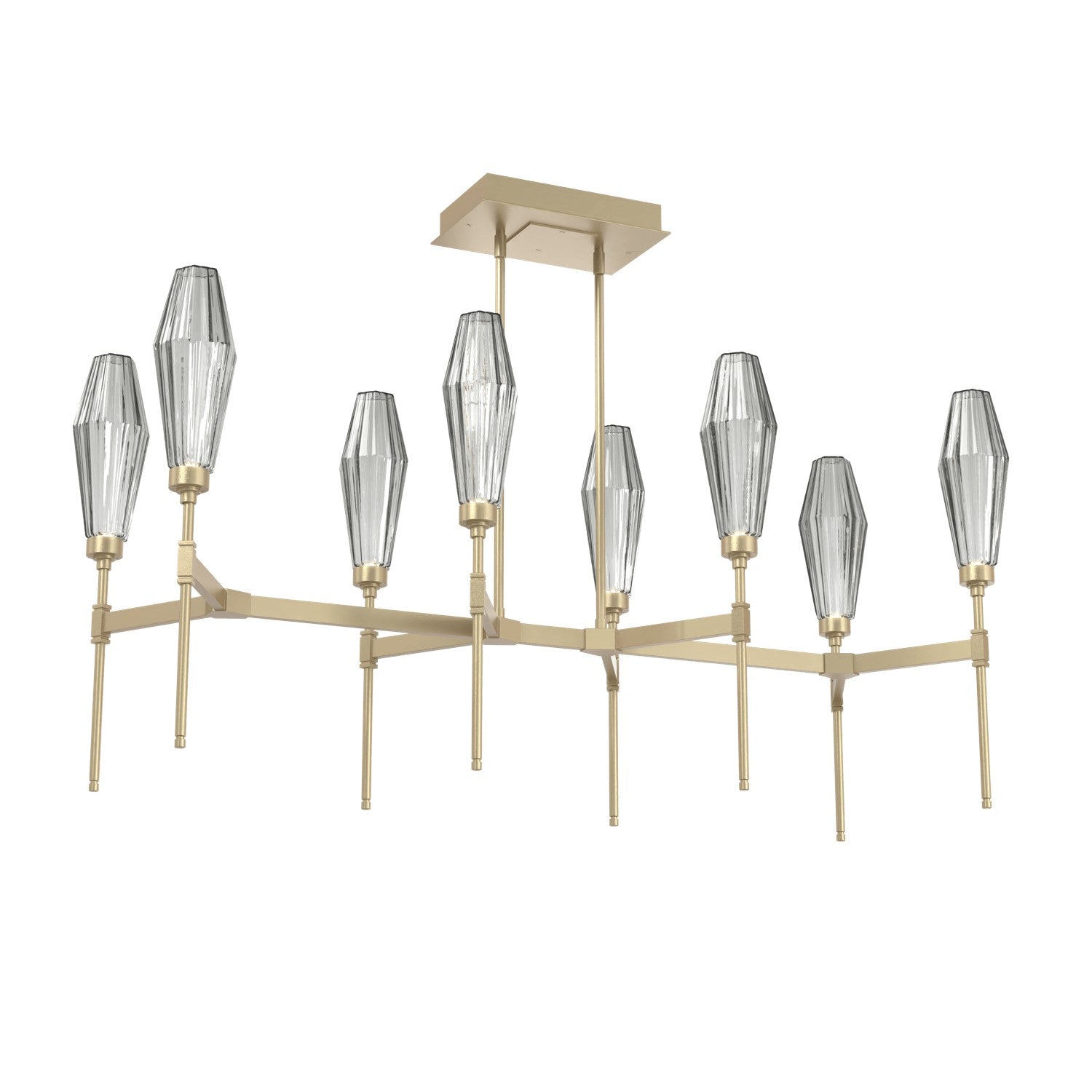 Hammerton Studio - PLB0049-48-GB-RS-001-L3 - LED Linear Suspension - Aalto - Gilded Brass