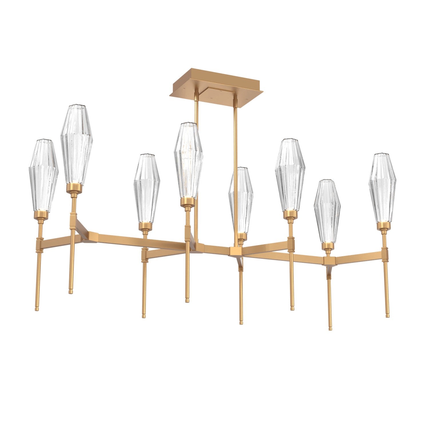 Hammerton Studio - PLB0049-48-NB-RC-001-L1 - LED Linear Suspension - Aalto - Novel Brass