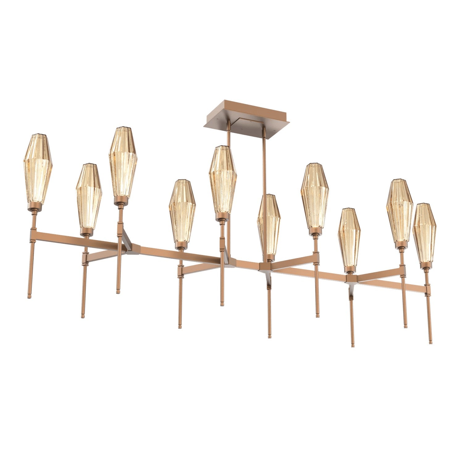 Hammerton Studio - PLB0049-67-BB-RB-001-L1 - LED Linear Suspension - Aalto - Burnished Bronze
