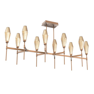 Hammerton Studio - PLB0049-67-BB-RB-001-L3 - LED Linear Suspension - Aalto - Burnished Bronze