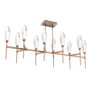 Hammerton Studio - PLB0049-67-BB-RC-001-L3 - LED Linear Suspension - Aalto - Burnished Bronze