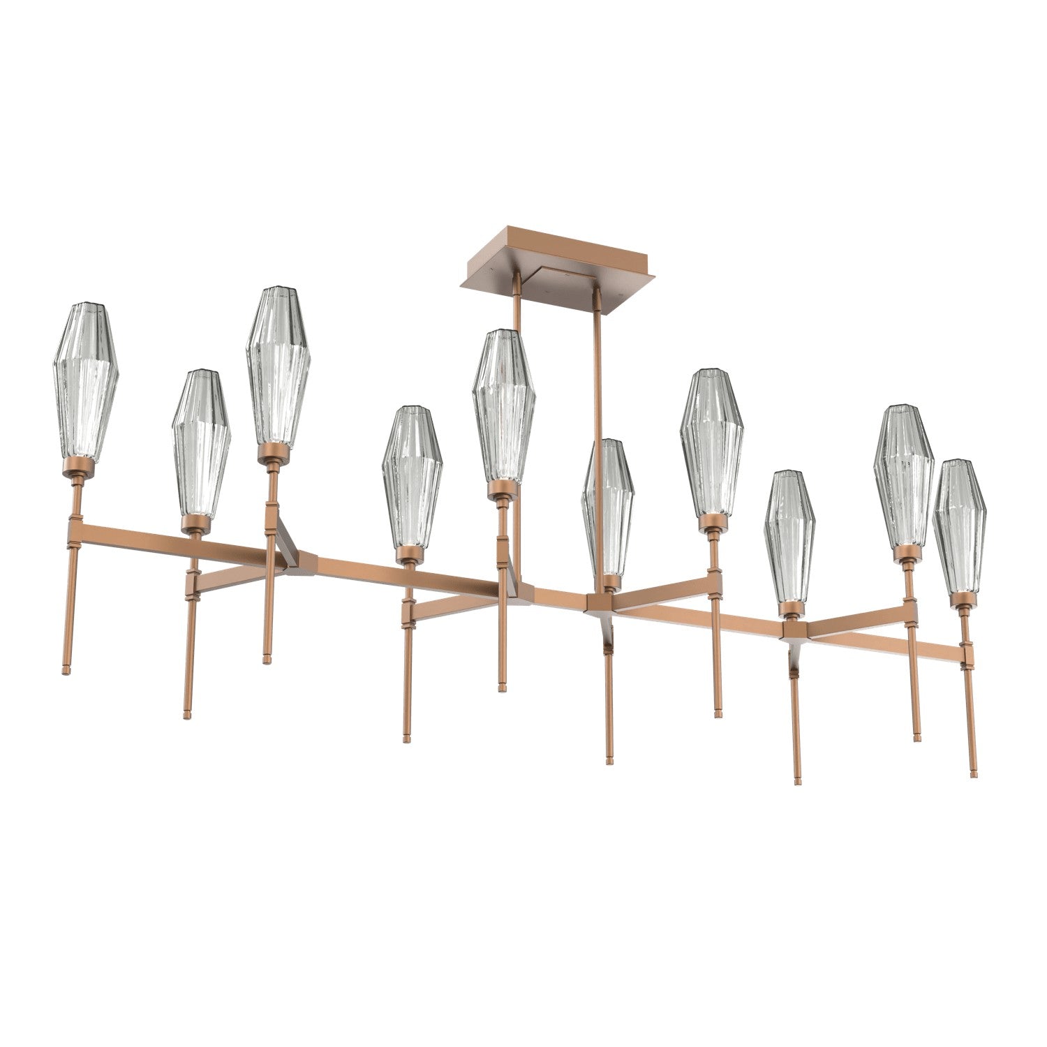 Hammerton Studio - PLB0049-67-BB-RS-001-L1 - LED Linear Suspension - Aalto - Burnished Bronze