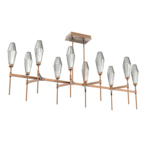 Hammerton Studio - PLB0049-67-BB-RS-001-L3 - LED Linear Suspension - Aalto - Burnished Bronze