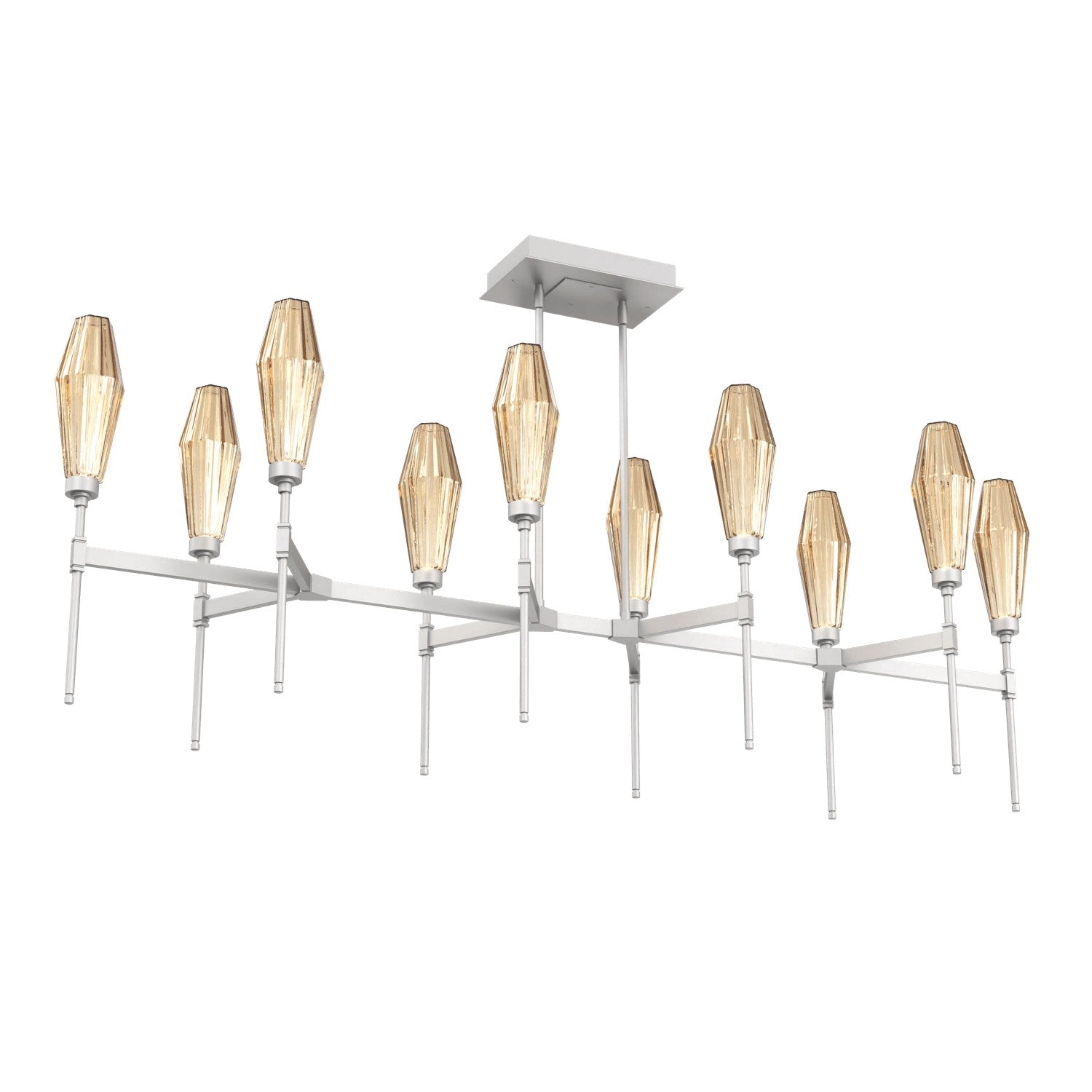 Hammerton Studio - PLB0049-67-BS-RB-001-L3 - LED Linear Suspension - Aalto - Beige Silver