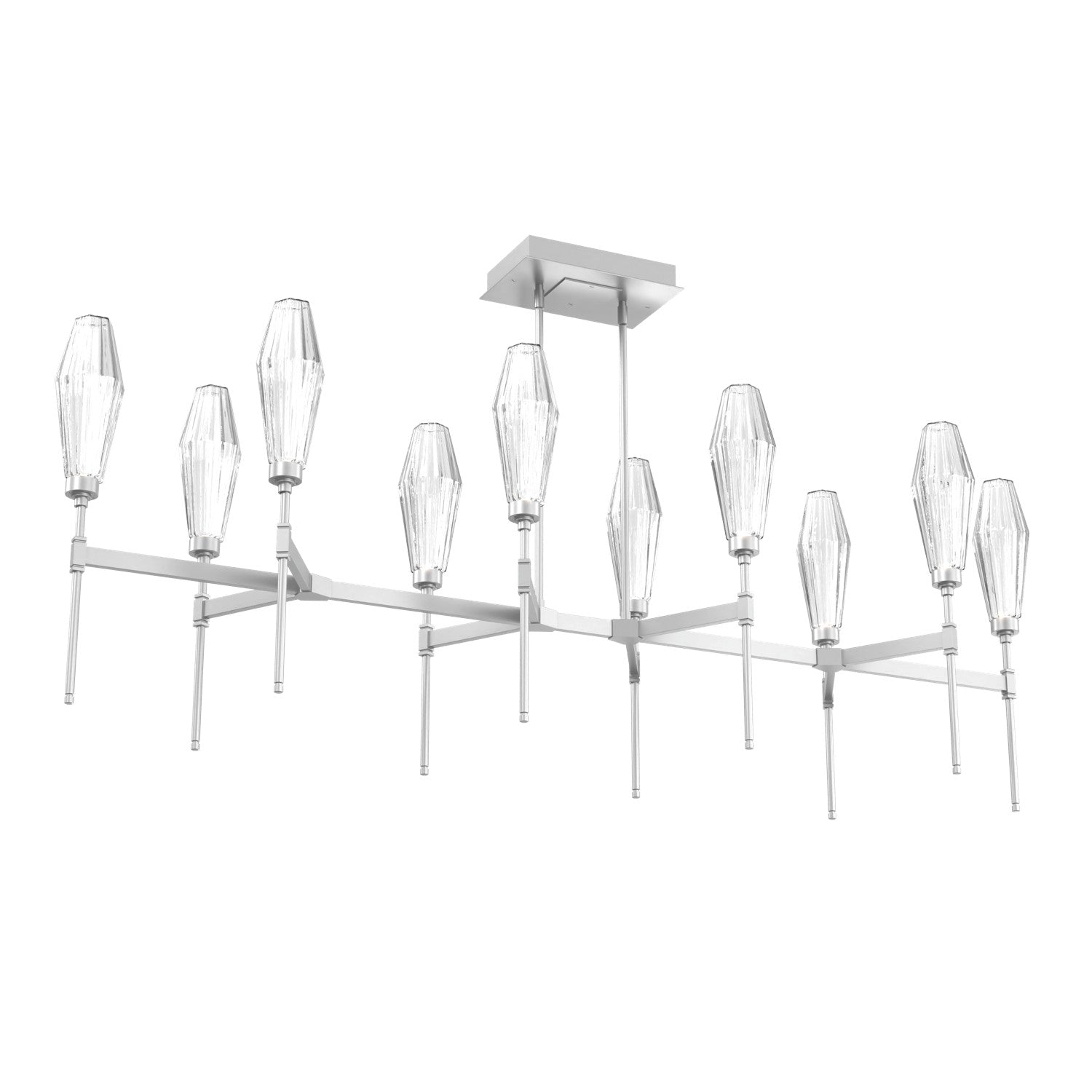 Hammerton Studio - PLB0049-67-CS-RC-001-L3 - LED Linear Suspension - Aalto - Classic Silver