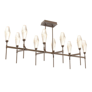 Hammerton Studio - PLB0049-67-FB-RA-001-L3 - LED Linear Suspension - Aalto - Flat Bronze