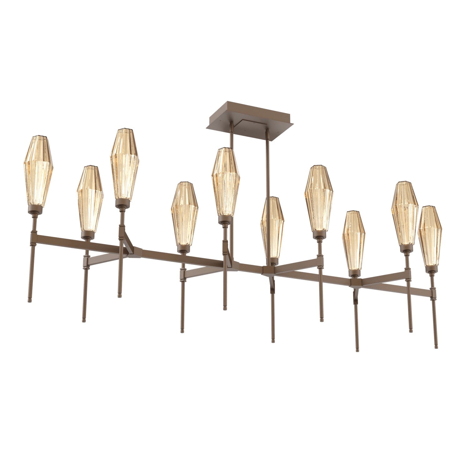 Hammerton Studio - PLB0049-67-FB-RB-001-L1 - LED Linear Suspension - Aalto - Flat Bronze