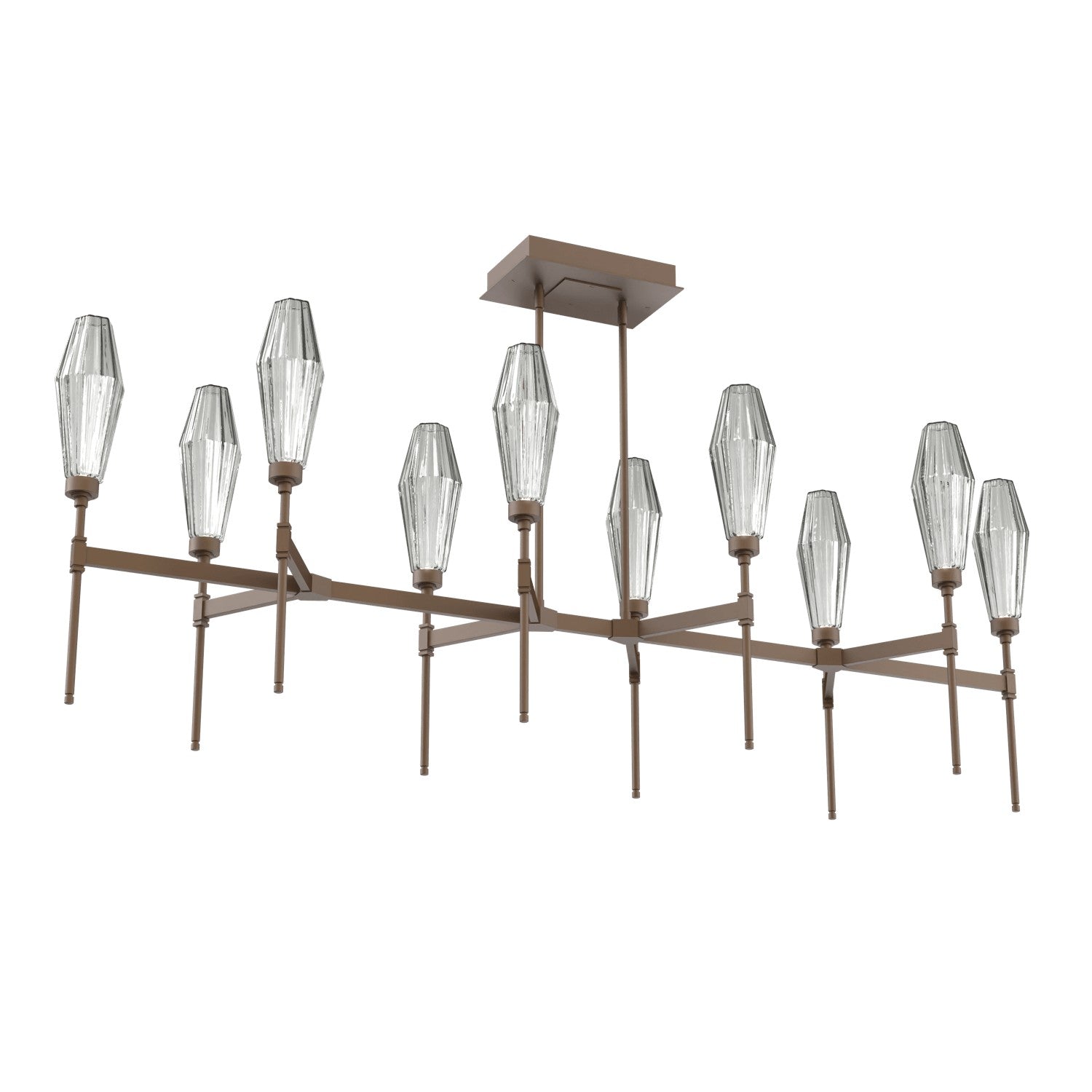 Hammerton Studio - PLB0049-67-FB-RS-001-L3 - LED Linear Suspension - Aalto - Flat Bronze