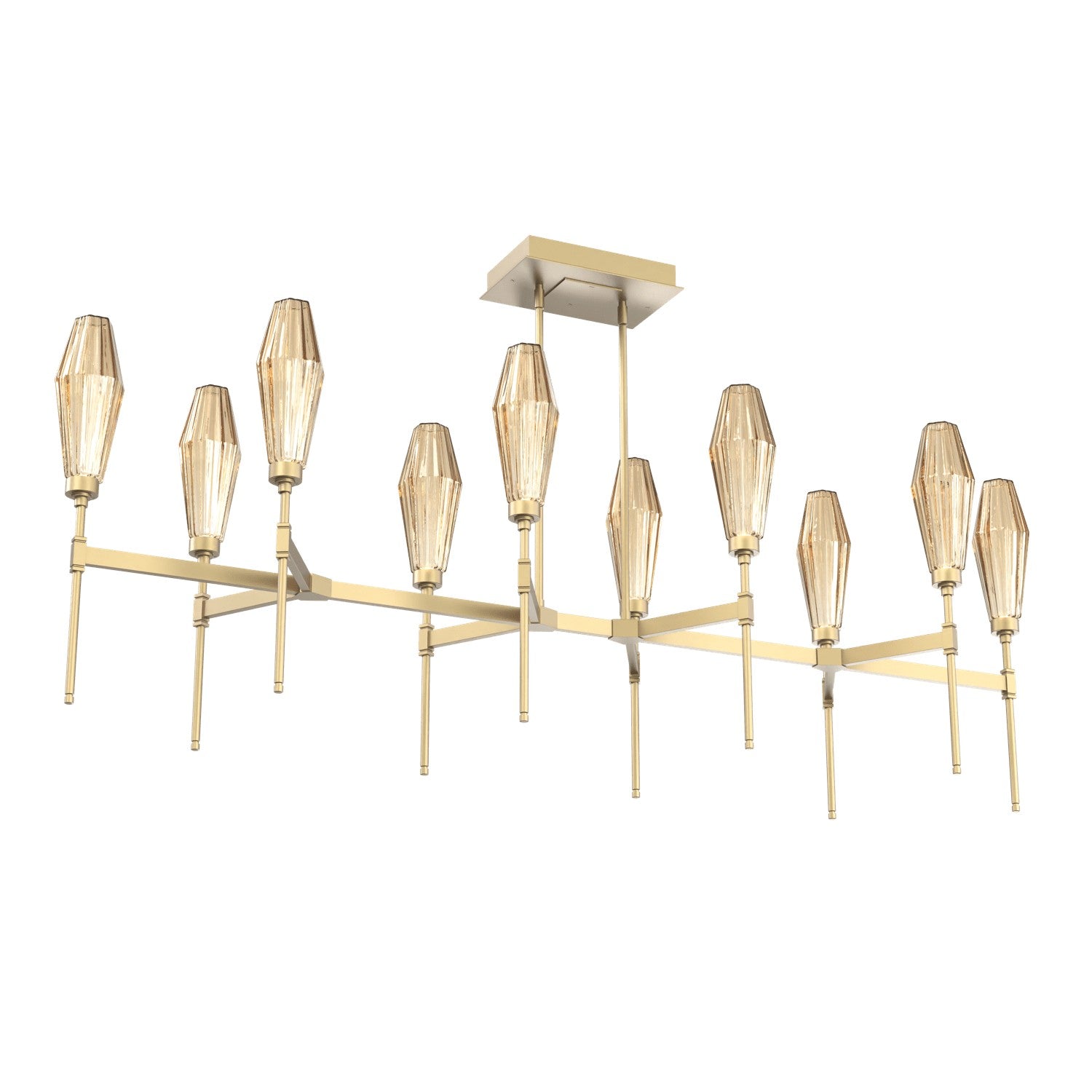 Hammerton Studio - PLB0049-67-GB-RB-001-L1 - LED Linear Suspension - Aalto - Gilded Brass