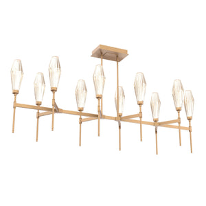 Hammerton Studio - PLB0049-67-NB-RA-001-L1 - LED Linear Suspension - Aalto - Novel Brass