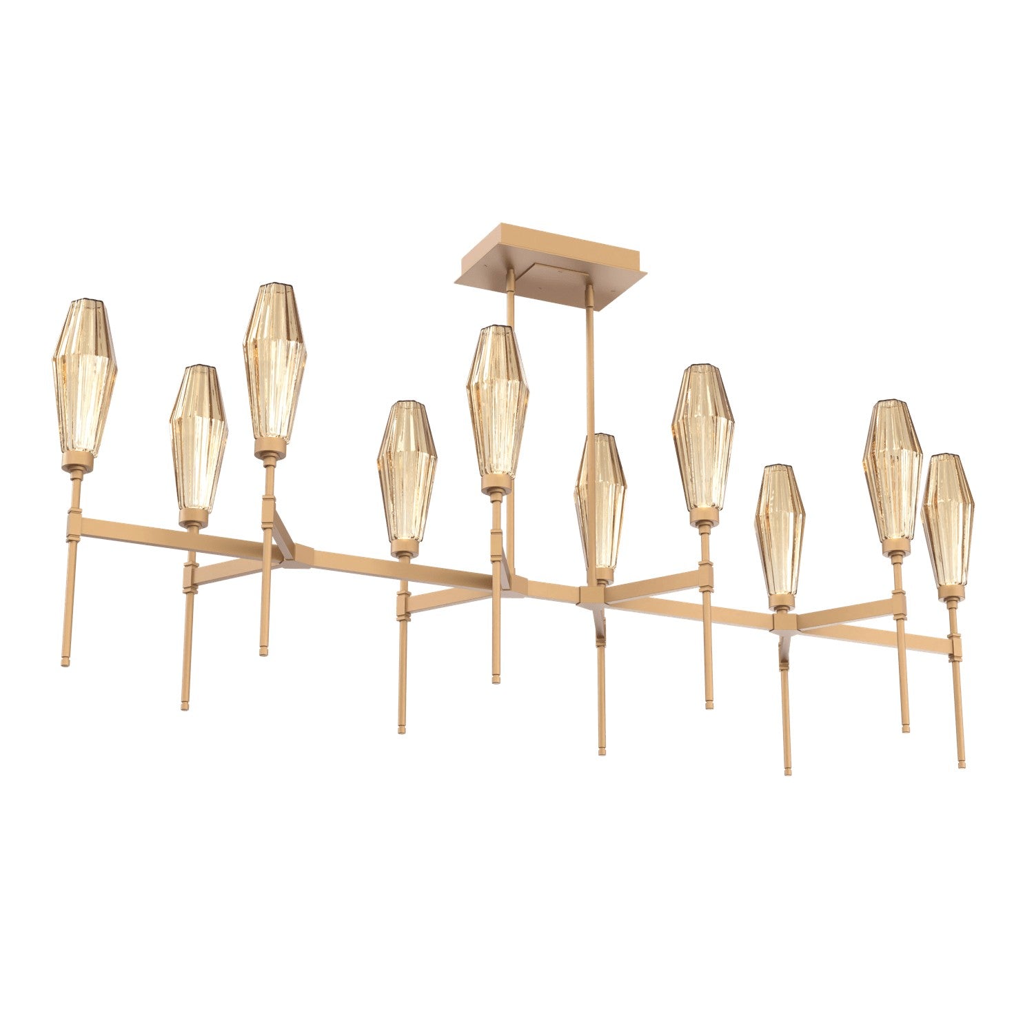 Hammerton Studio - PLB0049-67-NB-RB-001-L3 - LED Linear Suspension - Aalto - Novel Brass