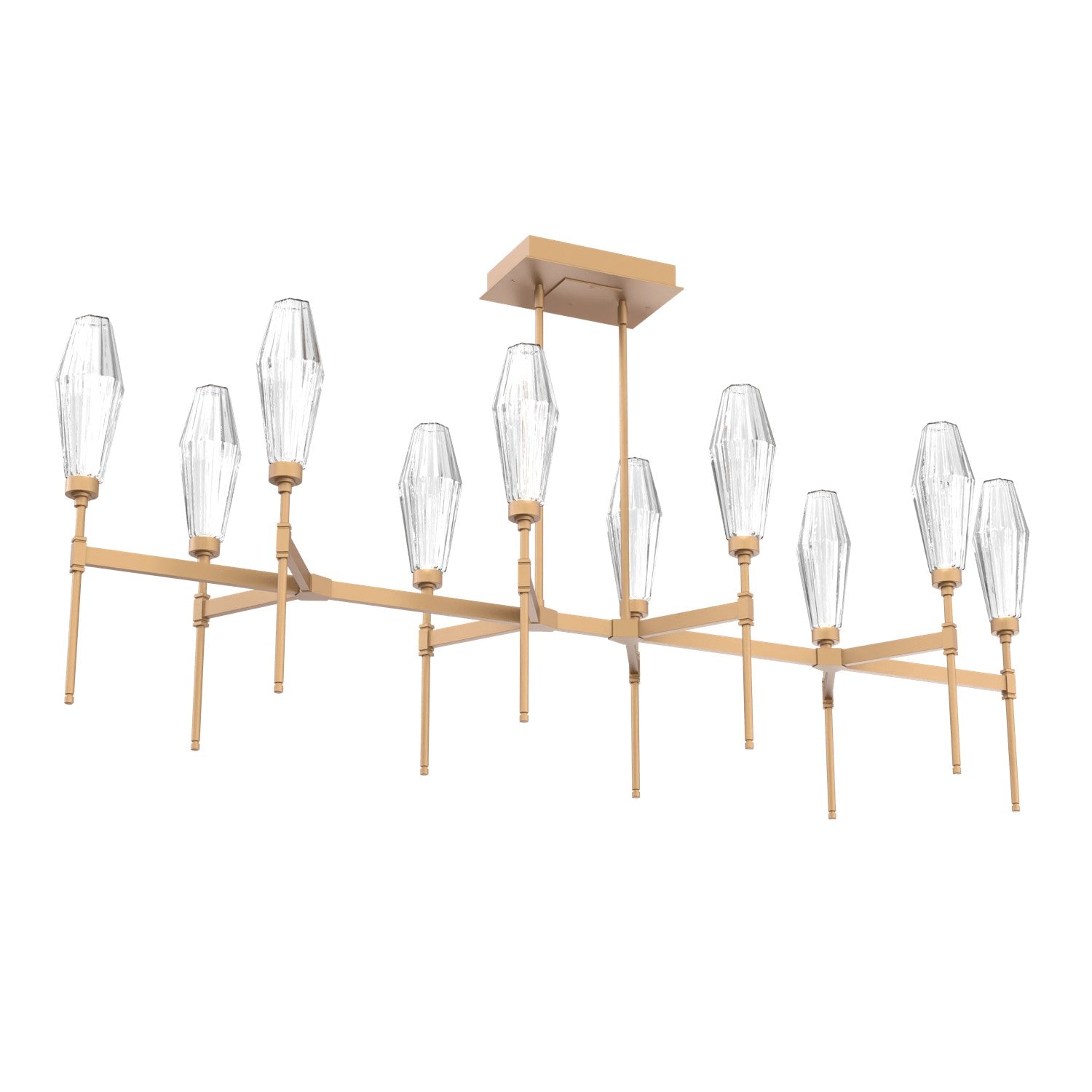 Hammerton Studio - PLB0049-67-NB-RC-001-L1 - LED Linear Suspension - Aalto - Novel Brass