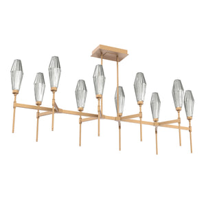 Hammerton Studio - PLB0049-67-NB-RS-001-L3 - LED Linear Suspension - Aalto - Novel Brass