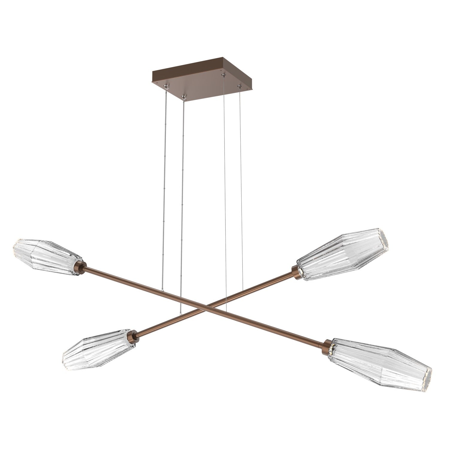 Hammerton Studio - PLB0049-M2-BB-C-CA1-L3 - LED Lantern - Aalto - Burnished Bronze