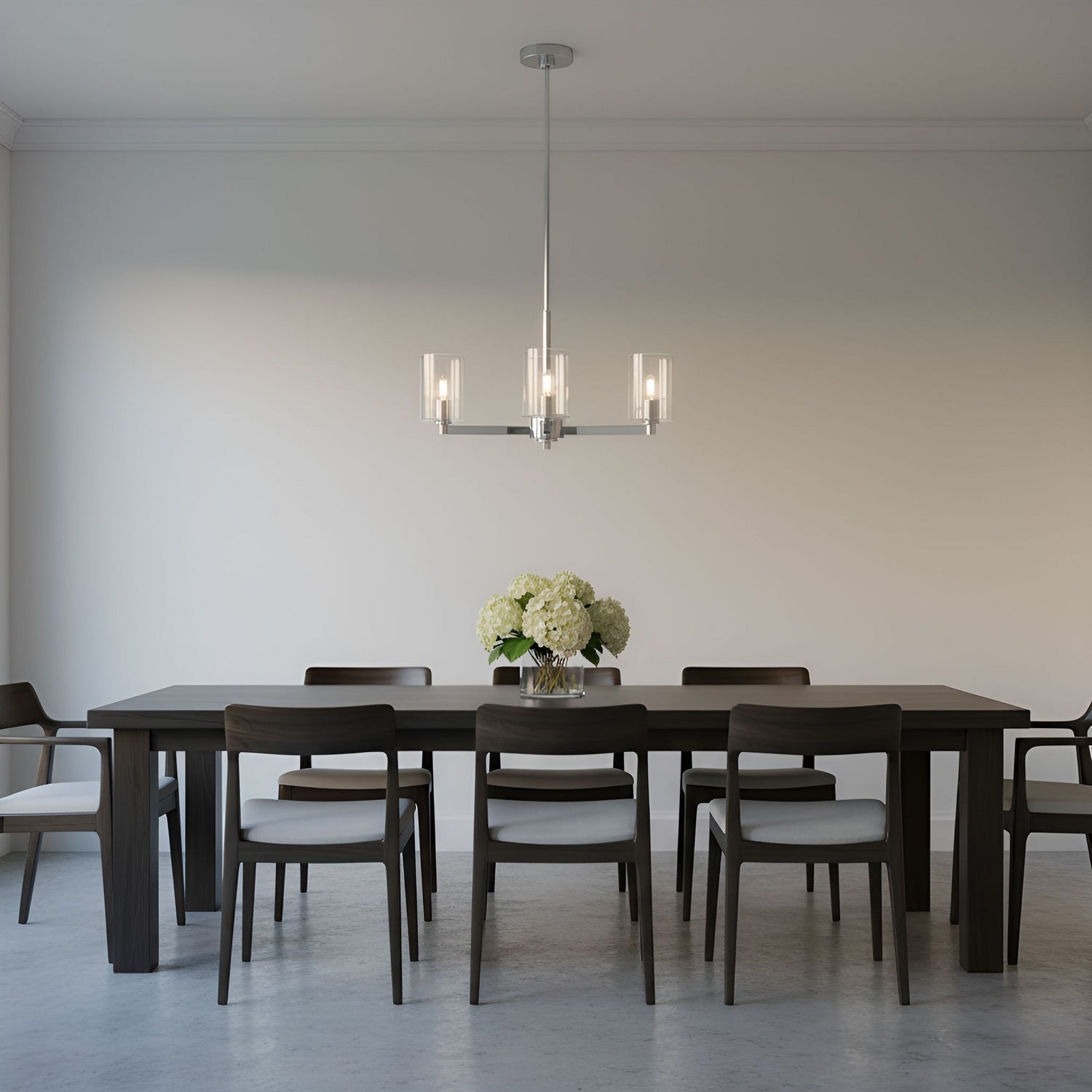 Visual Comfort Studio - 3164203C-05 - Three Light Chandelier - Fullton - Chrome