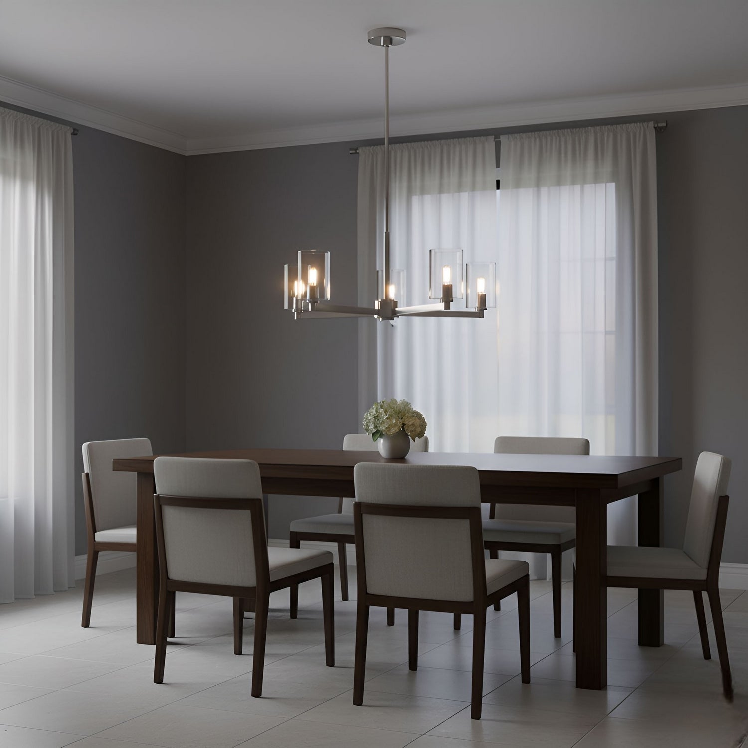 Visual Comfort Studio - 3164205C-962 - Five Light Chandelier - Fullton - Brushed Nickel