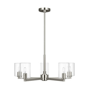 Visual Comfort Studio - 3164205C-962 - Five Light Chandelier - Fullton - Brushed Nickel