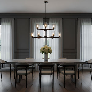 Visual Comfort Studio - 3164209C-112 - Nine Light Chandelier - Fullton - Midnight Black