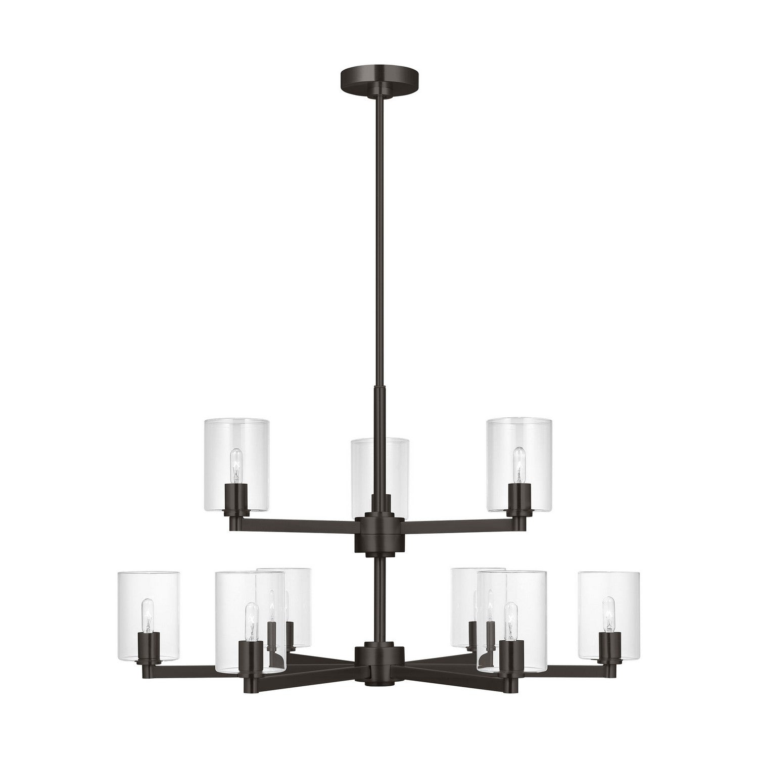 Visual Comfort Studio - 3164209C-112 - Nine Light Chandelier - Fullton - Midnight Black