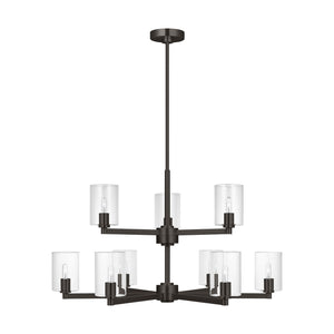 Visual Comfort Studio - 3164209C-112 - Nine Light Chandelier - Fullton - Midnight Black