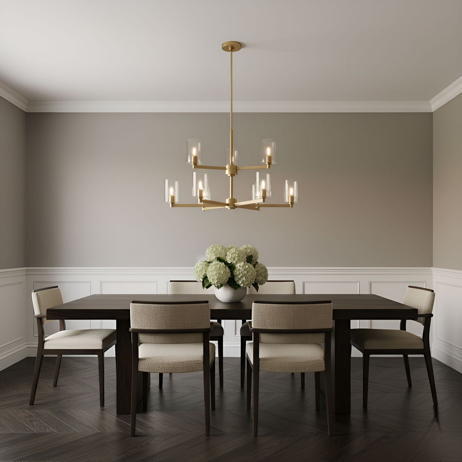 Visual Comfort Studio - 3164209C-848 - Nine Light Chandelier - Fullton - Satin Brass
