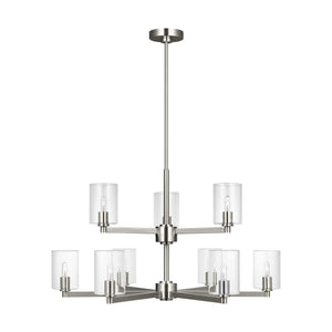 Visual Comfort Studio - 3164209C-962 - Nine Light Chandelier - Fullton - Brushed Nickel