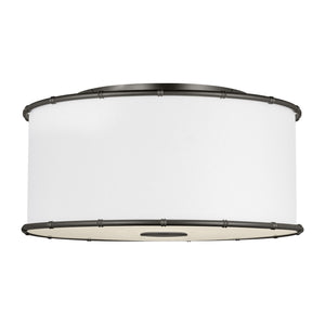 Visual Comfort Studio - AF1182AI - Two Light Flush Mount - Aldric - Aged Iron
