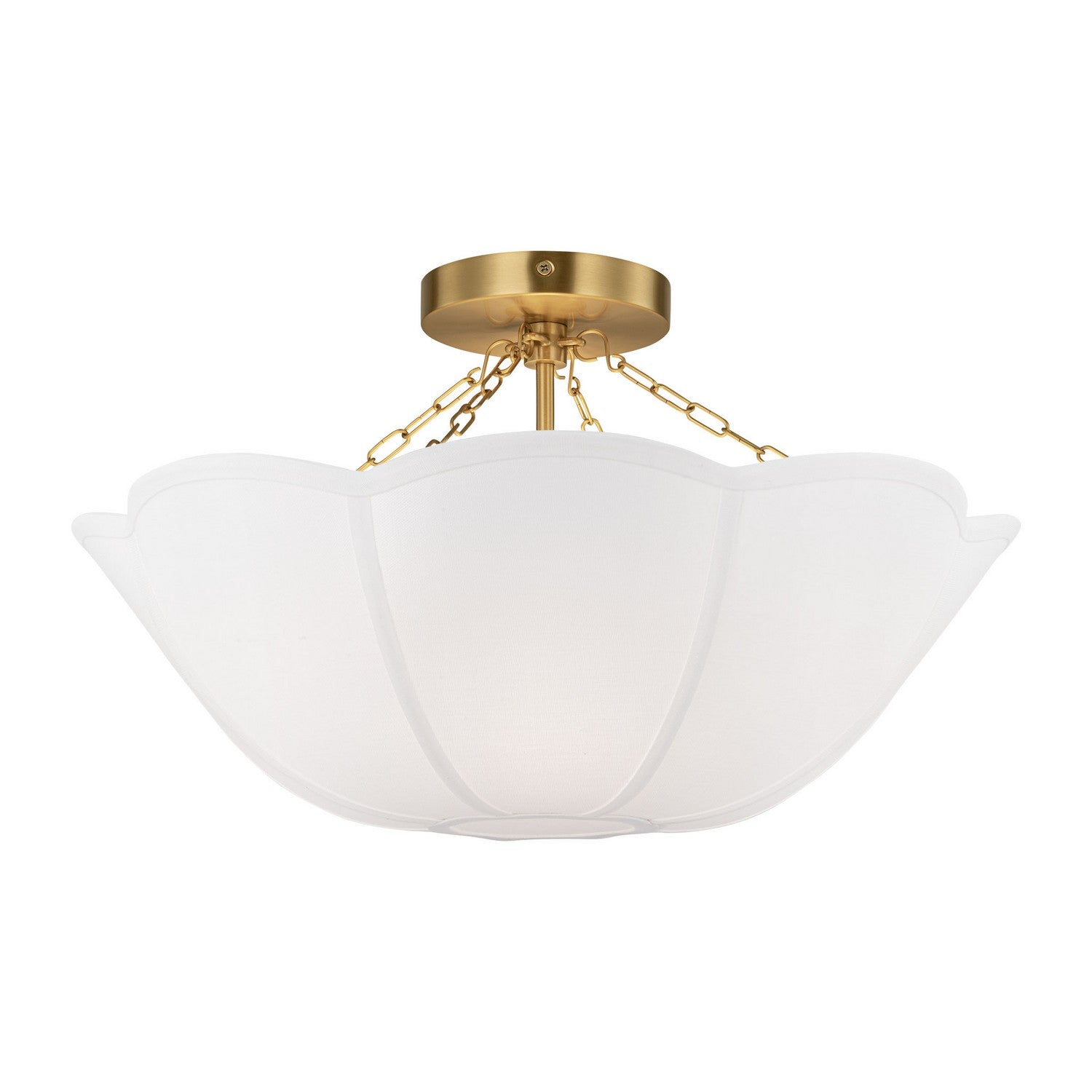 Visual Comfort Studio - AF1212BBS - Two Light Semi Flush Mount - Stassi - Burnished Brass