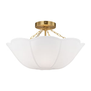 Visual Comfort Studio - AF1212BBS - Two Light Semi Flush Mount - Stassi - Burnished Brass