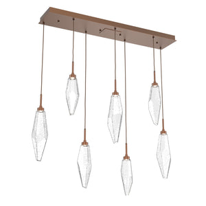 Hammerton Studio - PLB0050-07-BB-CC-C01-L1 - LED Pendant - Rock Crystal - Burnished Bronze