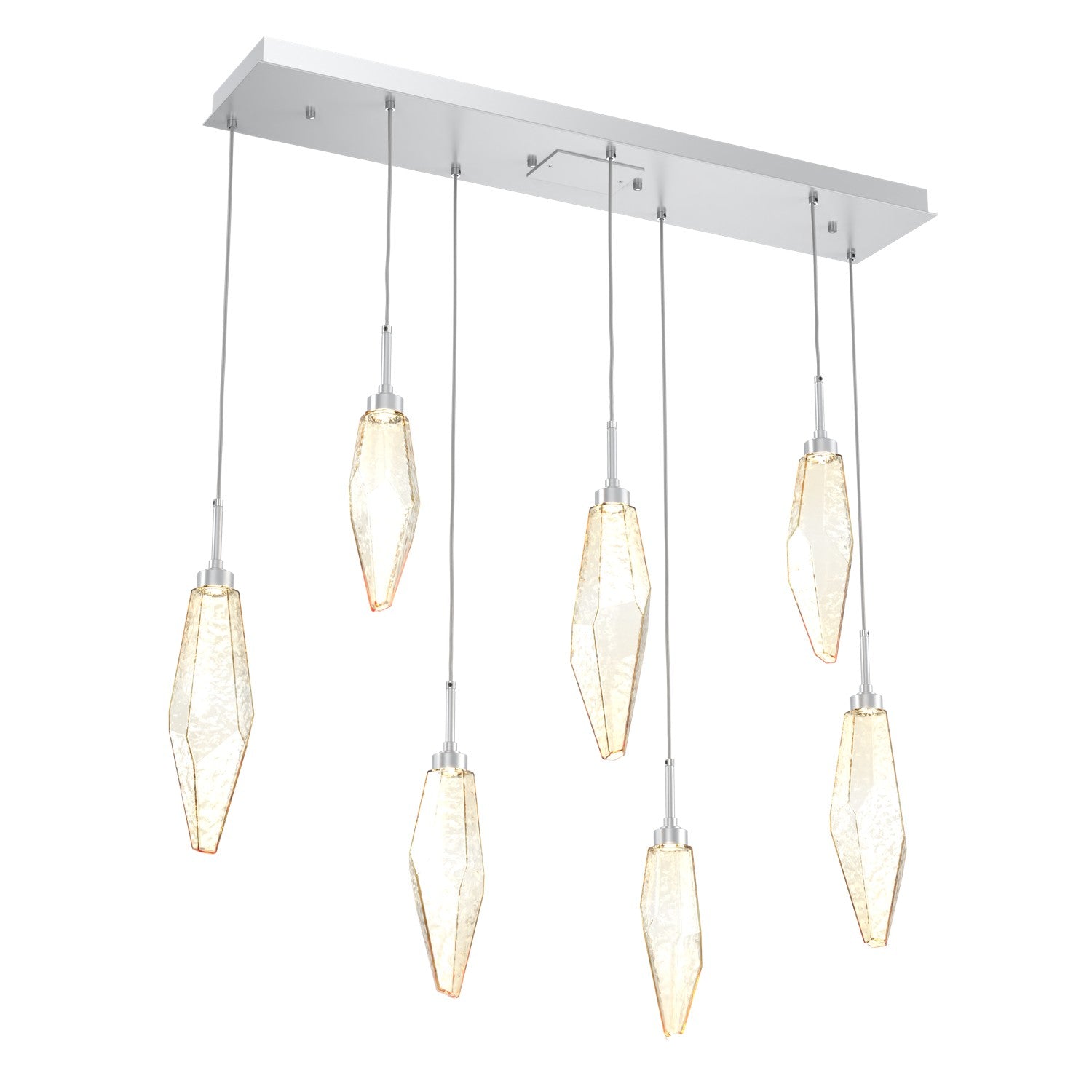 Hammerton Studio - PLB0050-07-CS-CA-C01-L3 - LED Pendant - Rock Crystal - Classic Silver