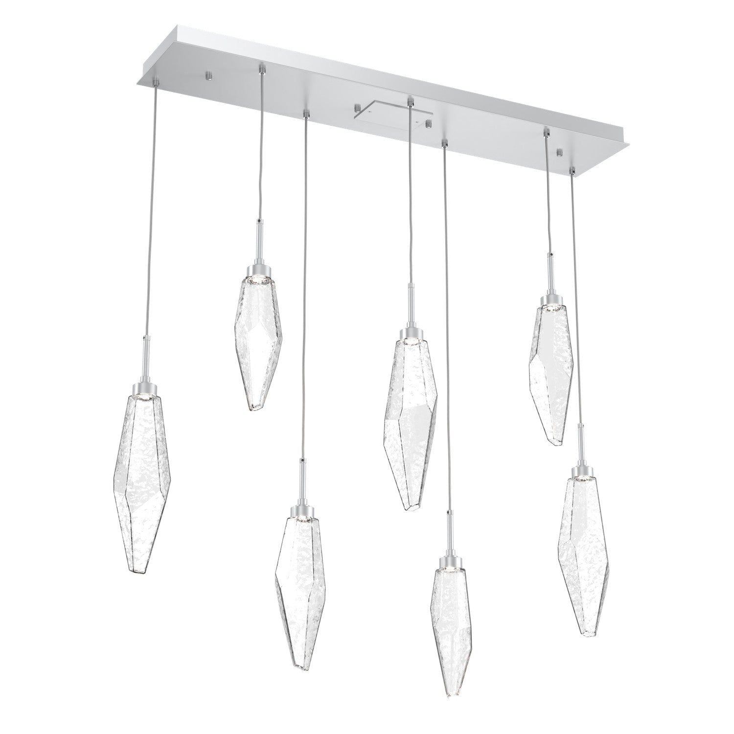 Hammerton Studio - PLB0050-07-CS-CC-C01-L3 - LED Pendant - Rock Crystal - Classic Silver