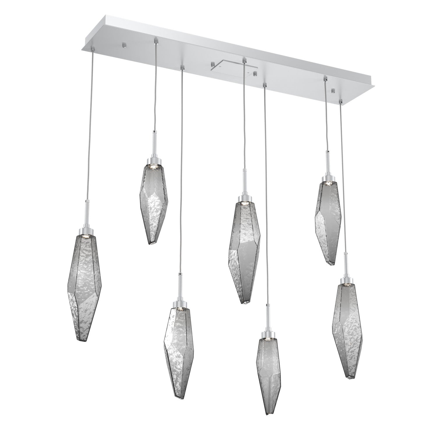 Hammerton Studio - PLB0050-07-CS-CS-C01-L1 - LED Pendant - Rock Crystal - Classic Silver
