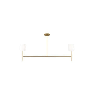 Visual Comfort Studio - BC1012BBS - Two Light Linear Chandelier - Key - Burnished Brass