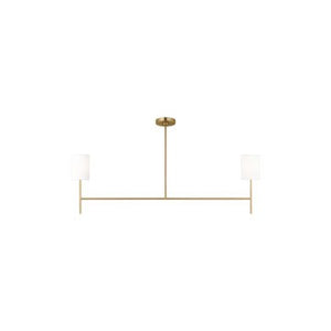 Visual Comfort Studio - BC1012BBS - Two Light Linear Chandelier - Key - Burnished Brass