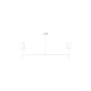 Visual Comfort Studio - BC1012MWT - Two Light Linear Chandelier - Key - Matte White