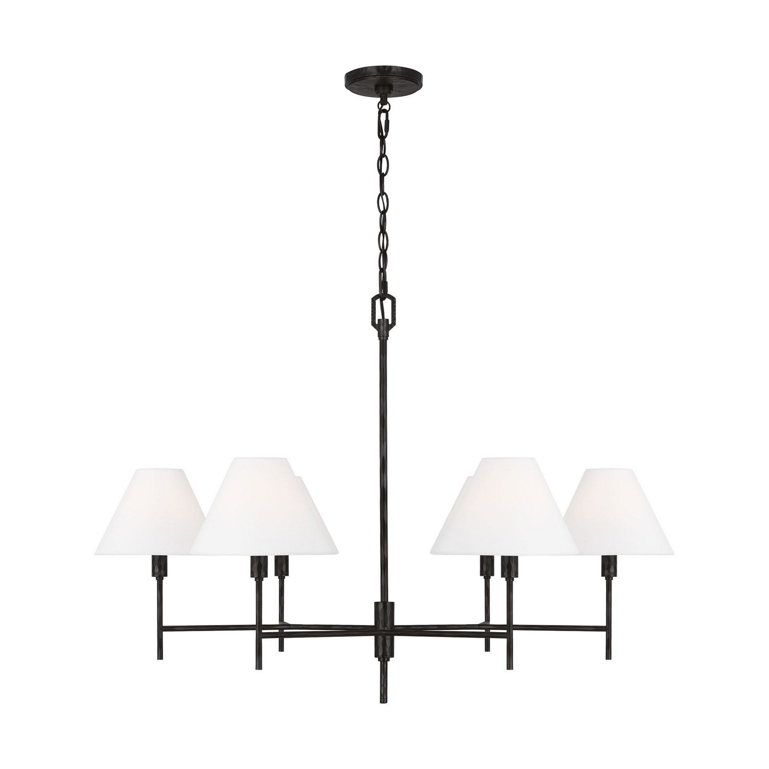 Visual Comfort Studio - CC1776AI - Six Light Chandelier - Ridgewood - Aged Iron