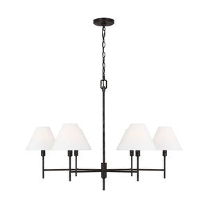 Visual Comfort Studio - CC1776AI - Six Light Chandelier - Ridgewood - Aged Iron