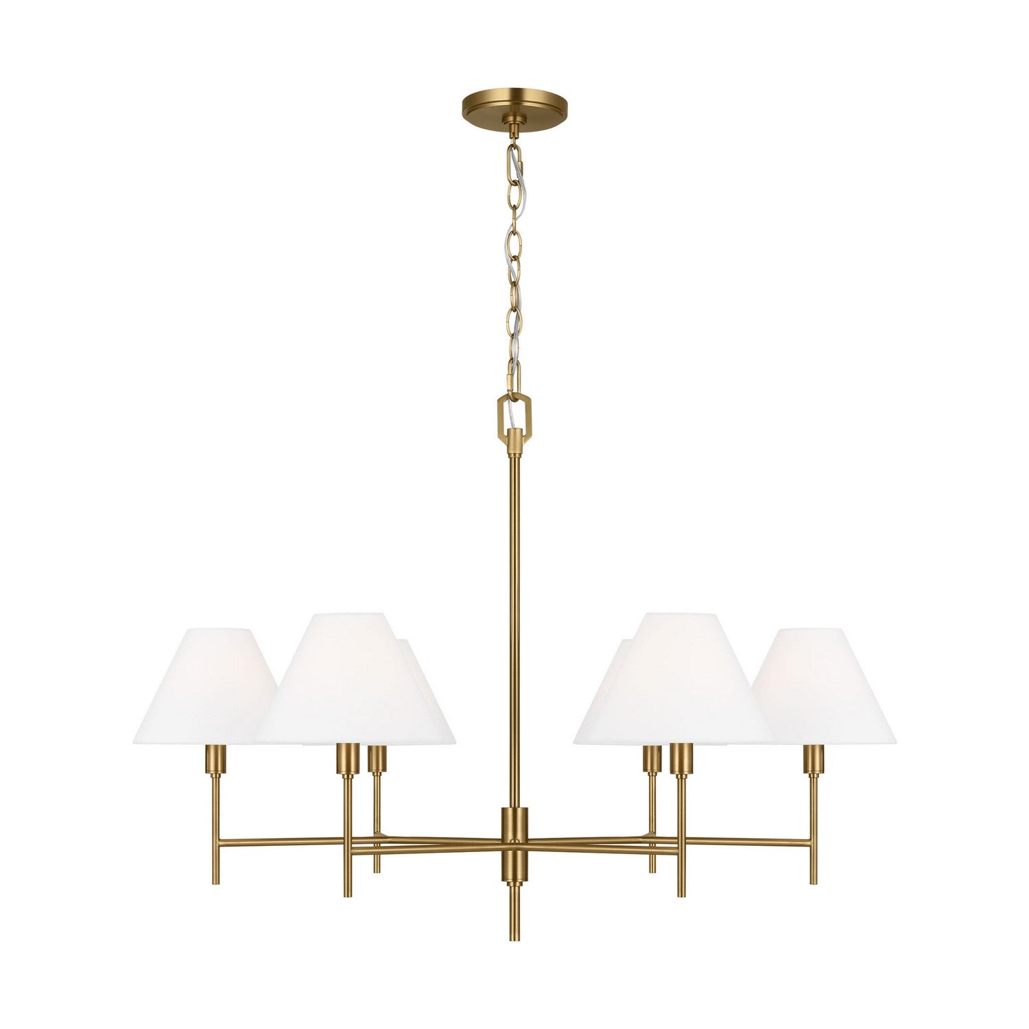 Visual Comfort Studio - CC1776BBS - Six Light Chandelier - Ridgewood - Burnished Brass