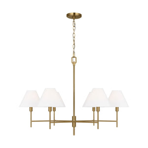 Visual Comfort Studio - CC1776BBS - Six Light Chandelier - Ridgewood - Burnished Brass