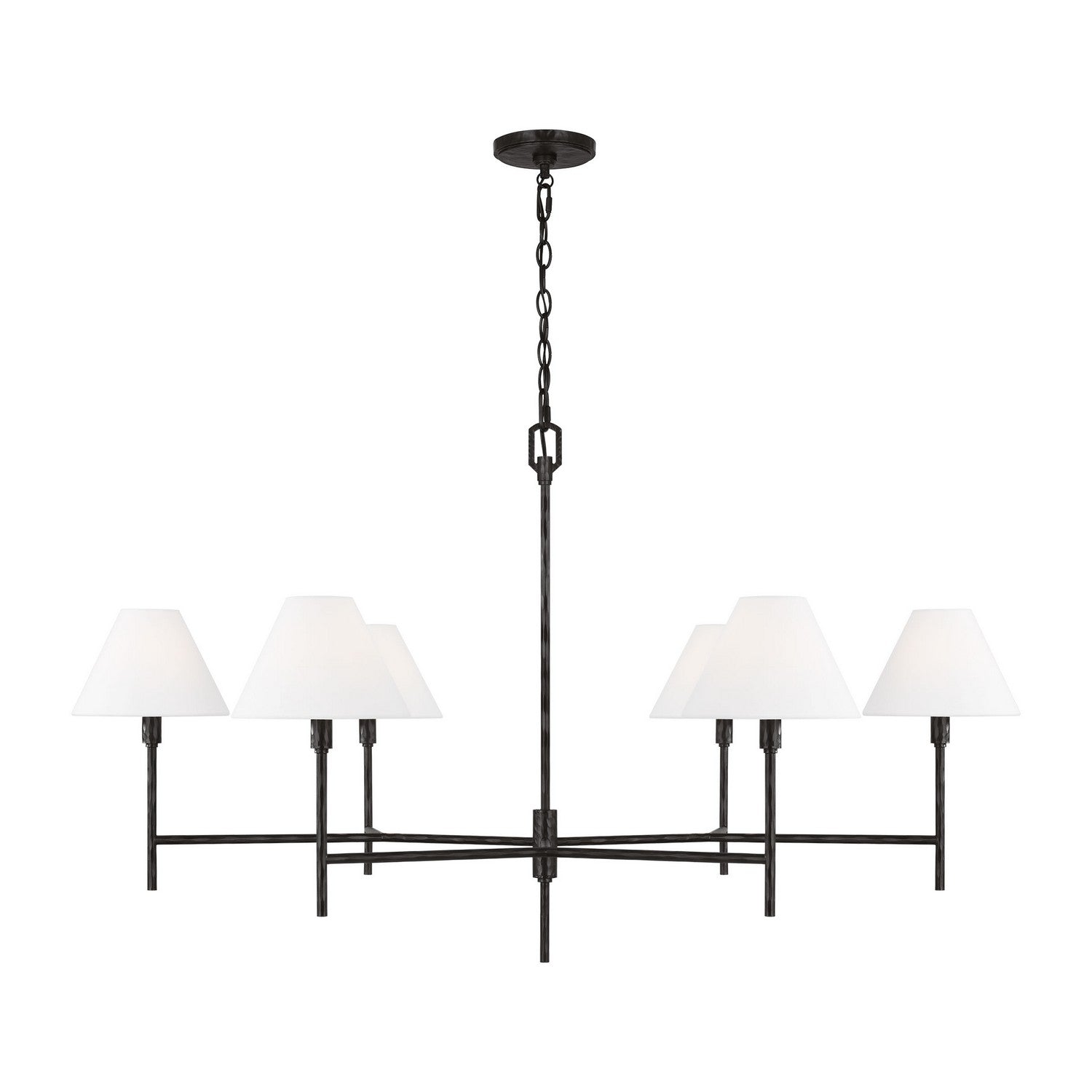 Visual Comfort Studio - CC1786AI - Six Light Chandelier - Ridgewood - Aged Iron